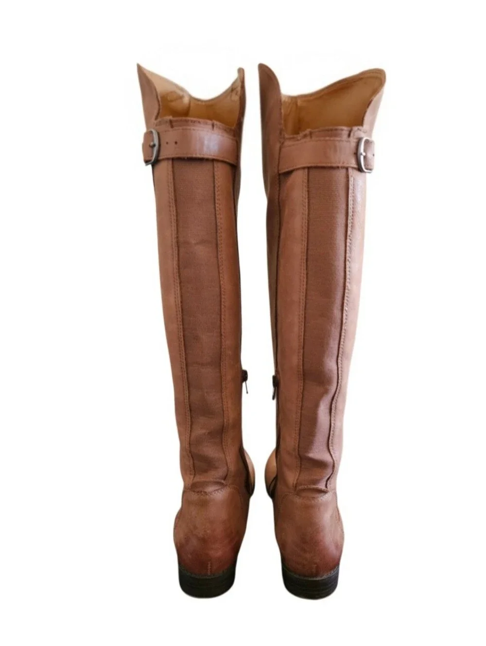 Lucky Brand Brown Leather Riding Knee Boots Size 7